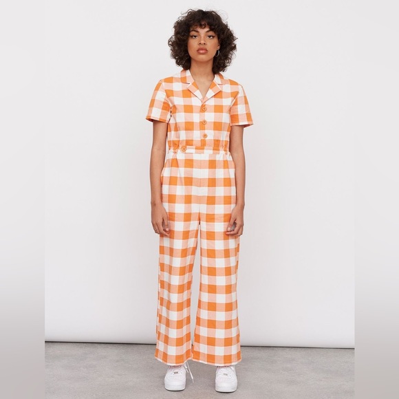 Lazy Oaf Pants - ISO Lazy Oaf Orange Juice Jumpsuit - UK 10